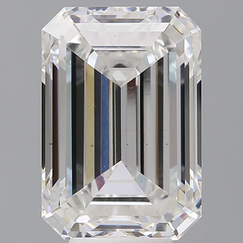 7.51 Carat Emerald Shaped, Excellent Cut, E Color, VS1 Clarity, IGI Certified Lab Grown Diamond
