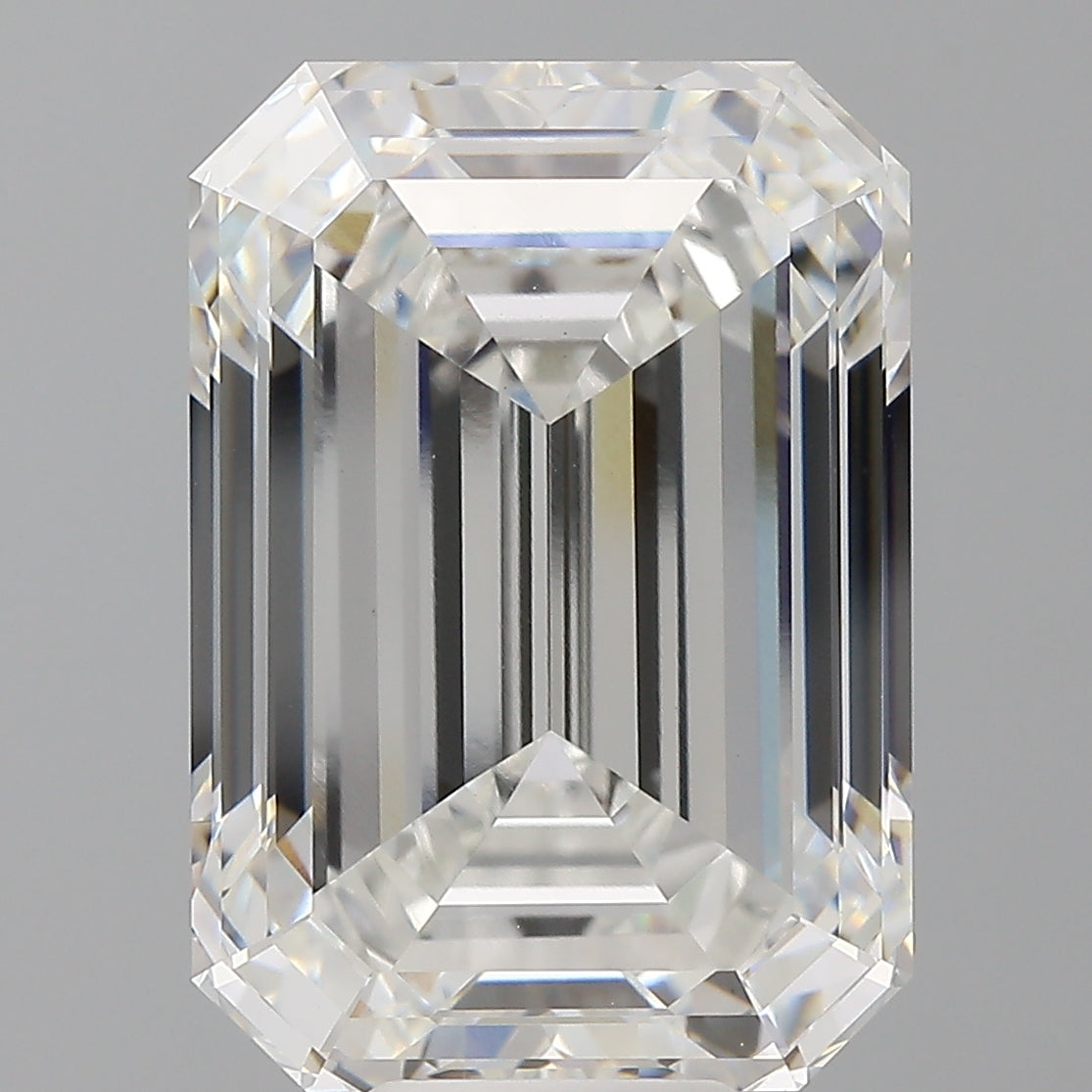 12.58 Carat Emerald Shaped, Ideal Cut, F Color, VVS2 Clarity, IGI Certified Lab Grown Diamond