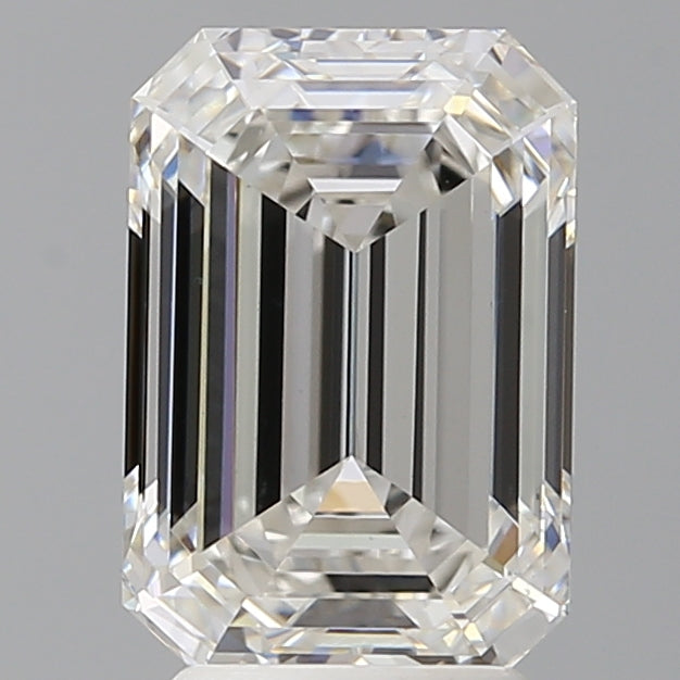 3.57 Carat Emerald Shaped, Ideal Cut, F Color, VS1 Clarity, IGI Certified Lab Grown Diamond