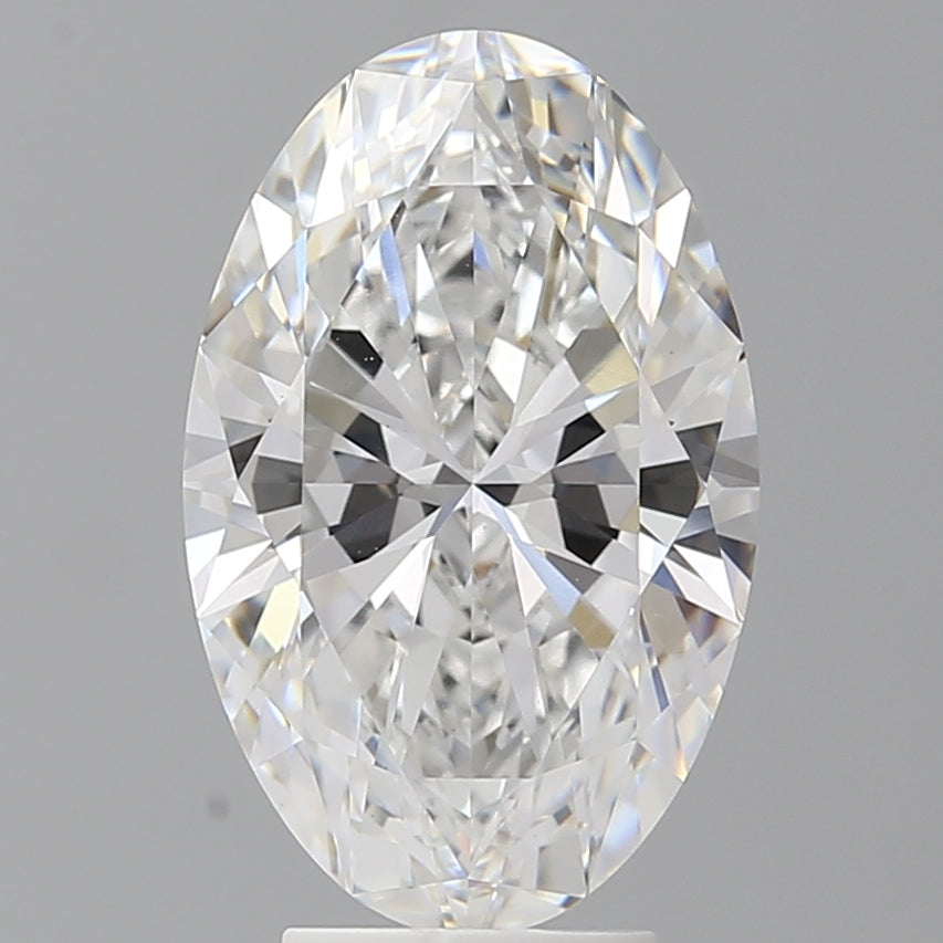 4.58 Carat Oval Shaped, Ideal Cut, E Color, VVS2 Clarity, IGI Certified Lab Grown Diamond