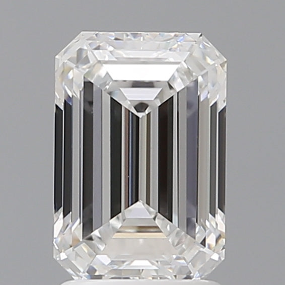2.10 Carat Emerald Shaped, Ideal Cut, D Color, VVS2 Clarity, IGI Certified Lab Grown Diamond