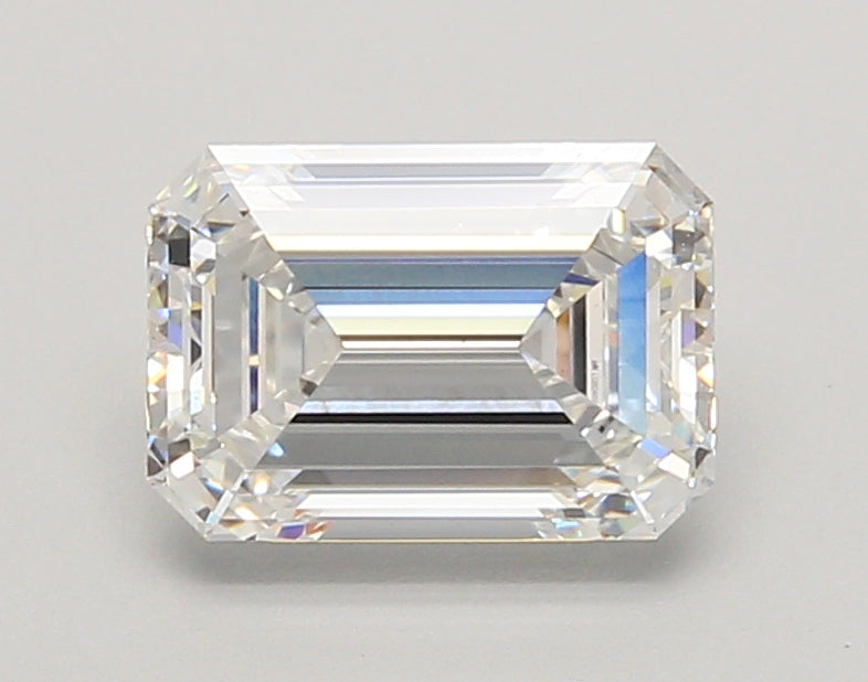 2.04 Carat Emerald Shaped, Ideal Cut, D Color, VS1 Clarity, IGI Certified Lab Grown Diamond