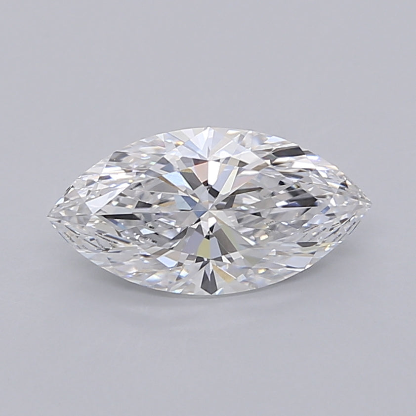 1.52 Carat Marquise Shaped, Ideal Cut, D Color, VVS2 Clarity, IGI Certified Lab Grown Diamond