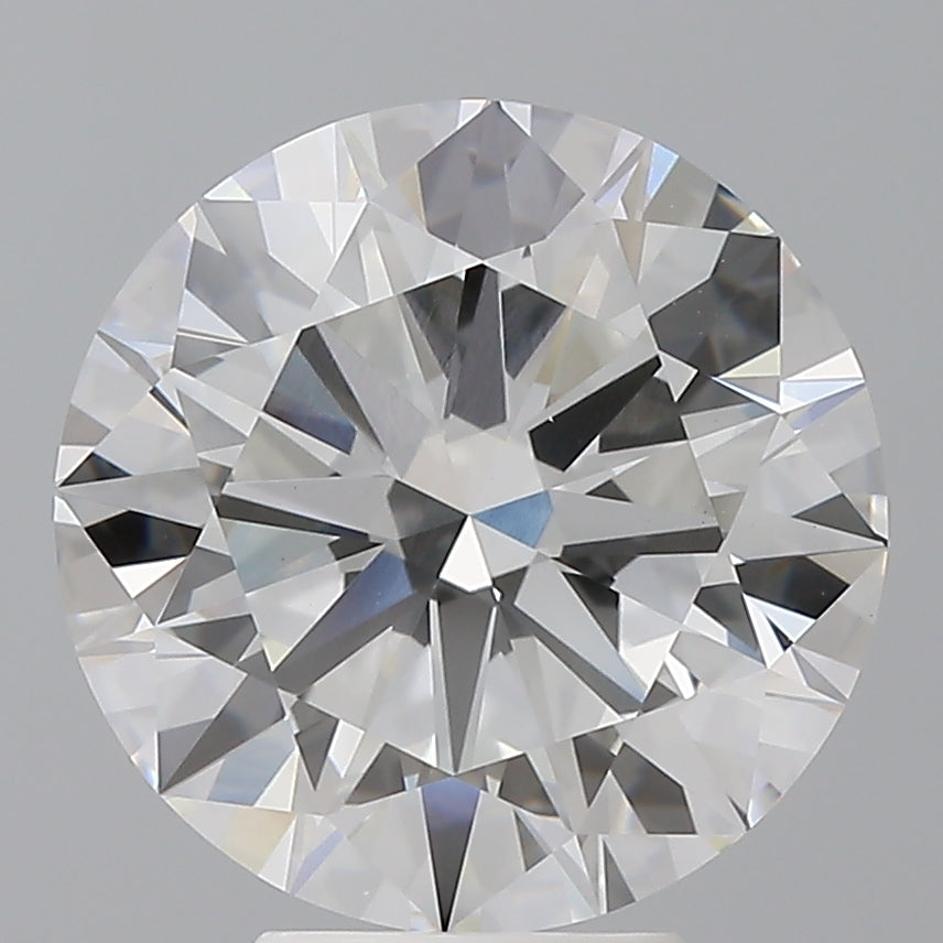 5.56 Carat Round Shaped, Excellent Cut, E Color, VVS2 Clarity, IGI Certified Lab Grown Diamond