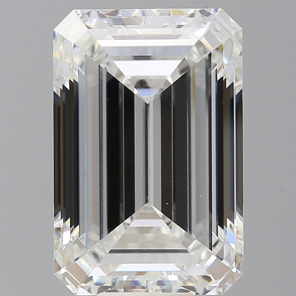12.06 Carat Emerald Shaped, Ideal Cut, F Color, VS1 Clarity, IGI Certified Lab Grown Diamond