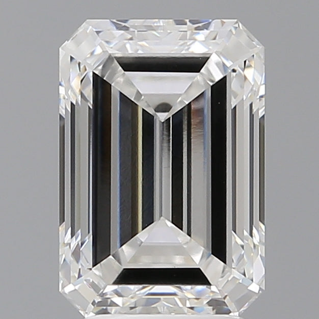 3.59 Carat Emerald Shaped, Ideal Cut, E Color, VVS2 Clarity, IGI Certified Lab Grown Diamond