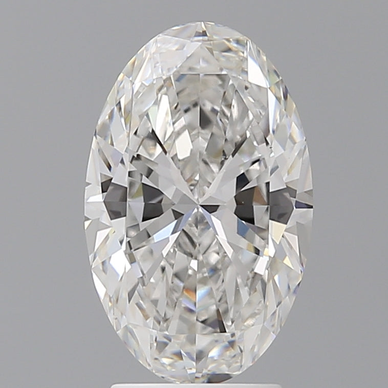 3.10 Carat Oval Shaped, Ideal Cut, F Color, VVS2 Clarity, IGI Certified Lab Grown Diamond