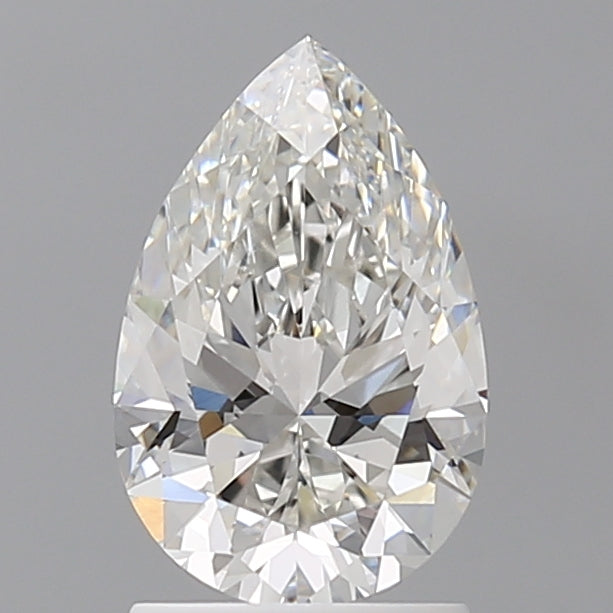 1.58 Carat Pear Shaped, Ideal Cut, F Color, VVS2 Clarity, IGI Certified Lab Grown Diamond