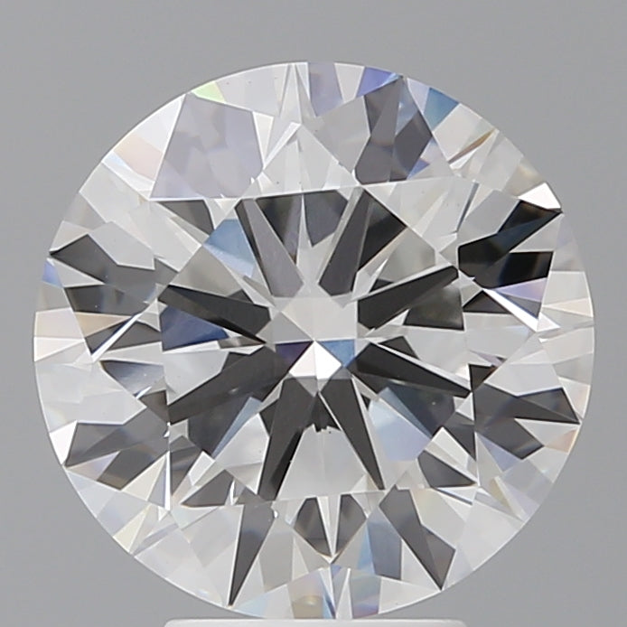 5.04 Carat Round Shaped, Ideal Cut, F Color, VVS2 Clarity, IGI Certified Lab Grown Diamond