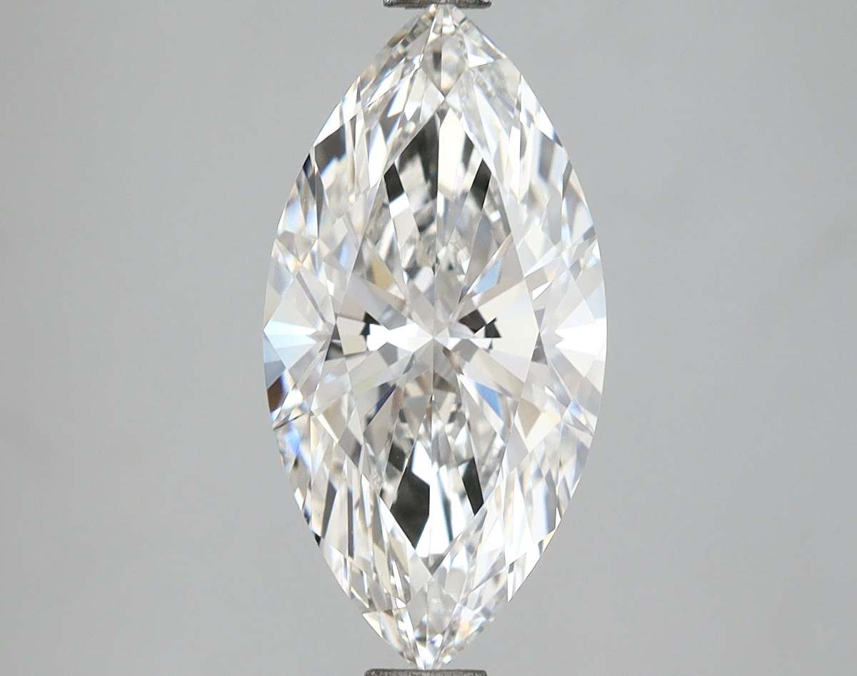 2.59 Carat Marquise Shaped, Ideal Cut, F Color, VVS2 Clarity, IGI Certified Lab Grown Diamond