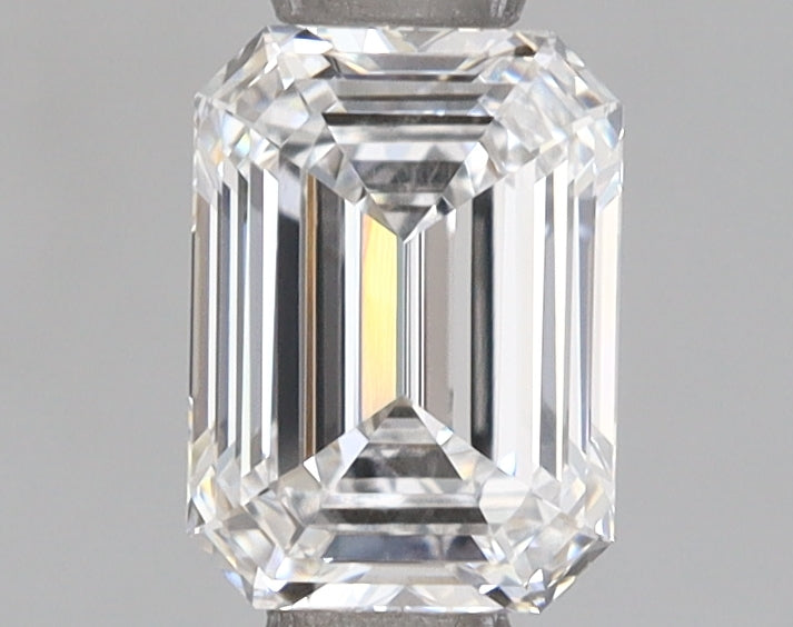 1.18 Carat Emerald Shaped, Ideal Cut, D Color, VVS1 Clarity, IGI Certified Lab Grown Diamond