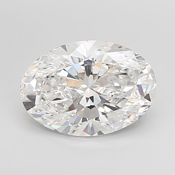 4.04 Carat Oval Shaped, Ideal Cut, E Color, VVS2 Clarity, IGI Certified Lab Grown Diamond