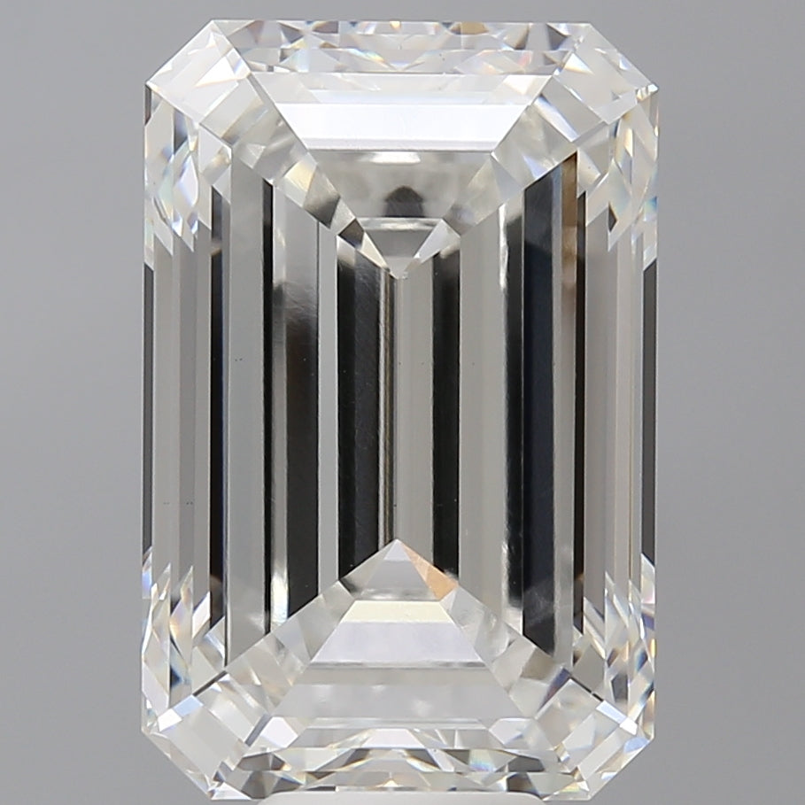 10.90 Carat Emerald Shaped, Ideal Cut, F Color, VS1 Clarity, IGI Certified Lab Grown Diamond