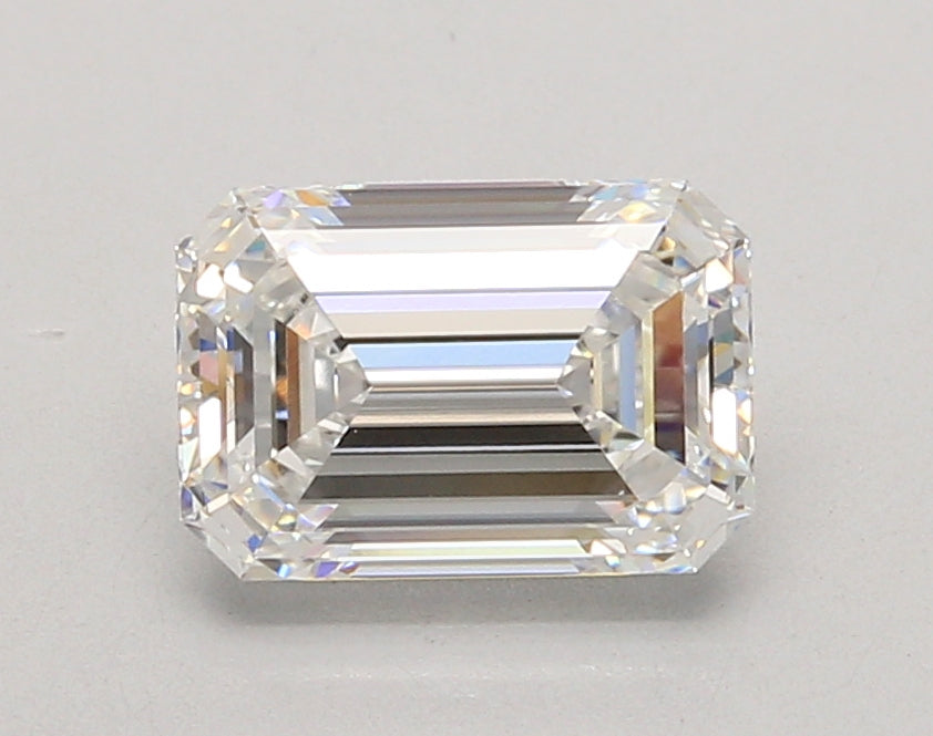 2.05 Carat Emerald Shaped, Ideal Cut, E Color, VVS1 Clarity, IGI Certified Lab Grown Diamond