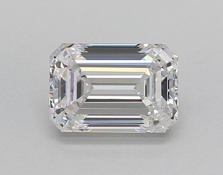 1.51 Carat Emerald Shaped, Very Good Cut, D Color, VS1 Clarity, IGI Certified Lab Grown Diamond