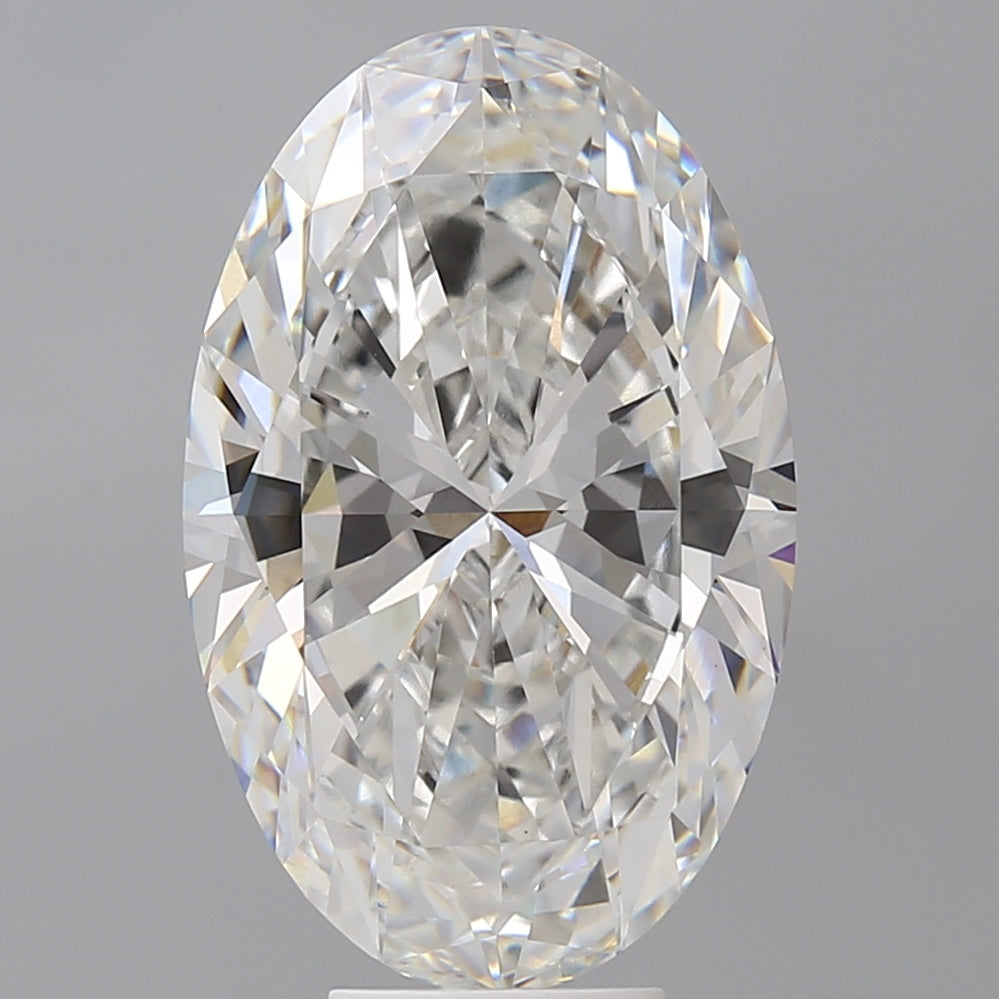 7.58 Carat Oval Shaped, Excellent Cut, F Color, VVS2 Clarity, IGI Certified Lab Grown Diamond