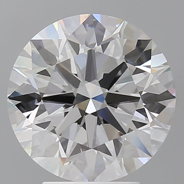 4.09 Carat Round Shaped, Ideal Cut, F Color, VVS2 Clarity, IGI Certified Lab Grown Diamond