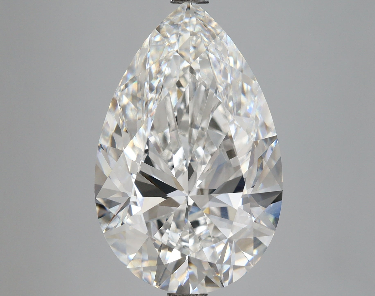8.63 Carat Pear Shaped, Ideal Cut, F Color, VVS2 Clarity, IGI Certified Lab Grown Diamond