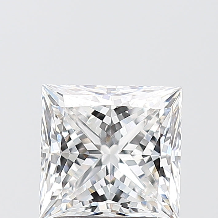 2.05 Carat Princess Shaped, Ideal Cut, E Color, VVS1 Clarity, IGI Certified Lab Grown Diamond