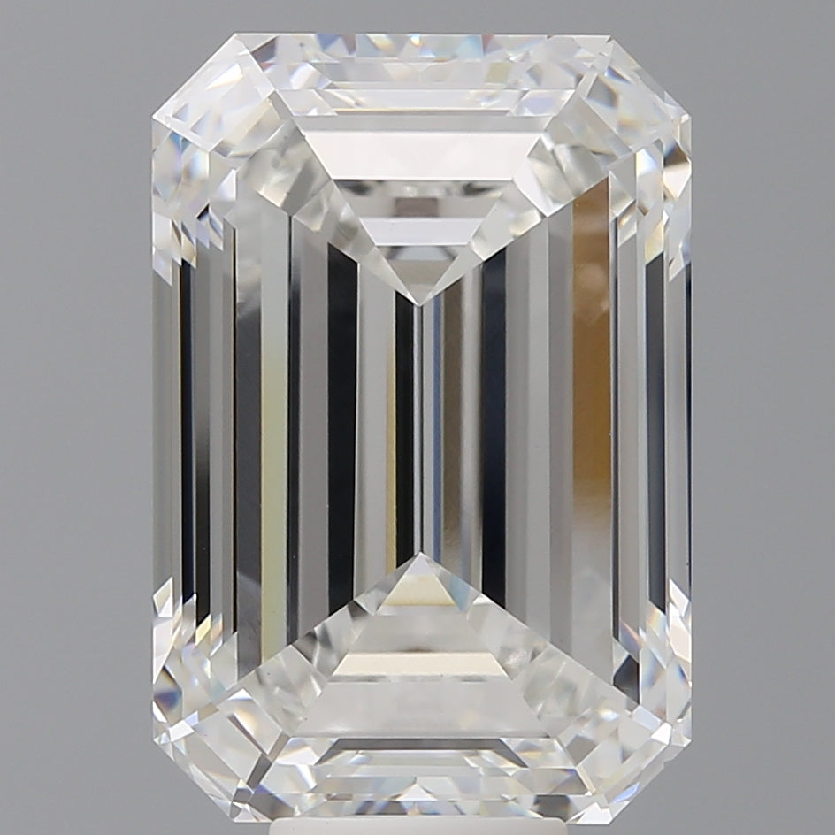 12.09 Carat Emerald Shaped, Excellent Cut, F Color, VS1 Clarity, IGI Certified Lab Grown Diamond