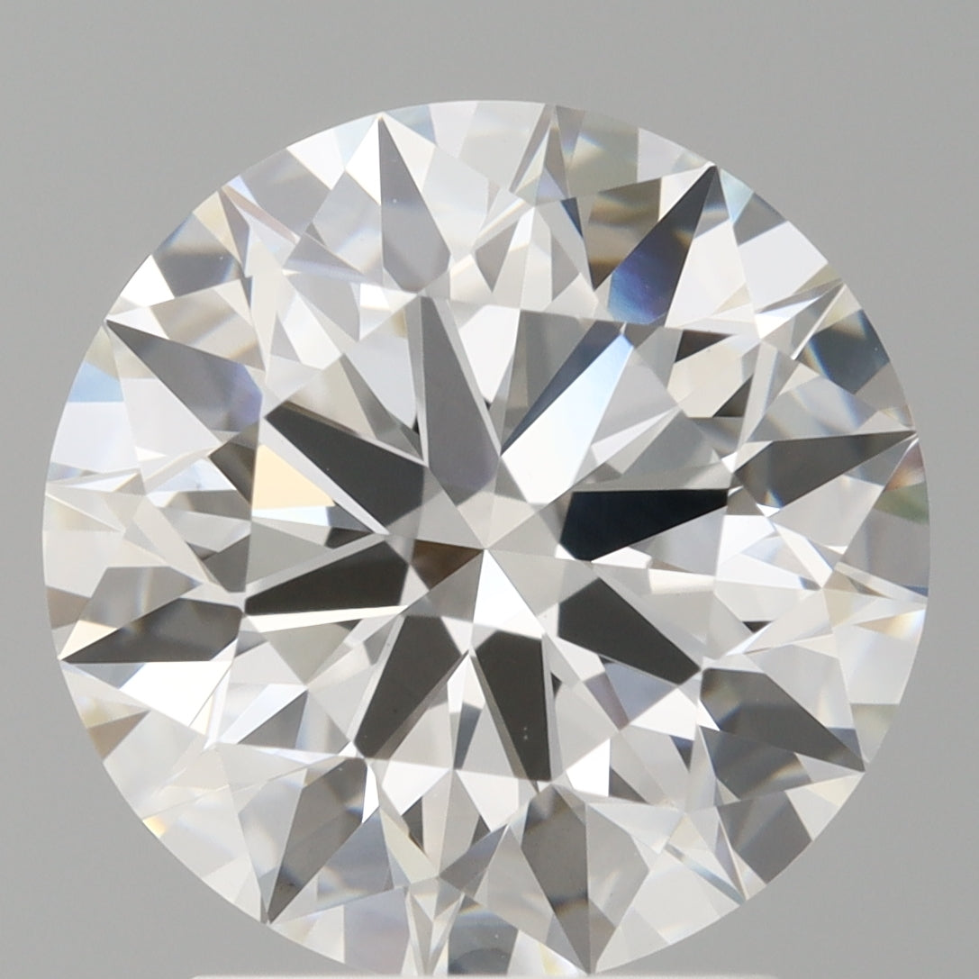 2.57 Carat Round Shaped, Ideal Cut, E Color, VVS2 Clarity, IGI Certified Lab Grown Diamond