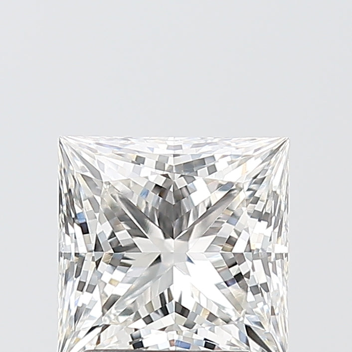 2.06 Carat Princess Shaped, Ideal Cut, F Color, VVS2 Clarity, IGI Certified Lab Grown Diamond