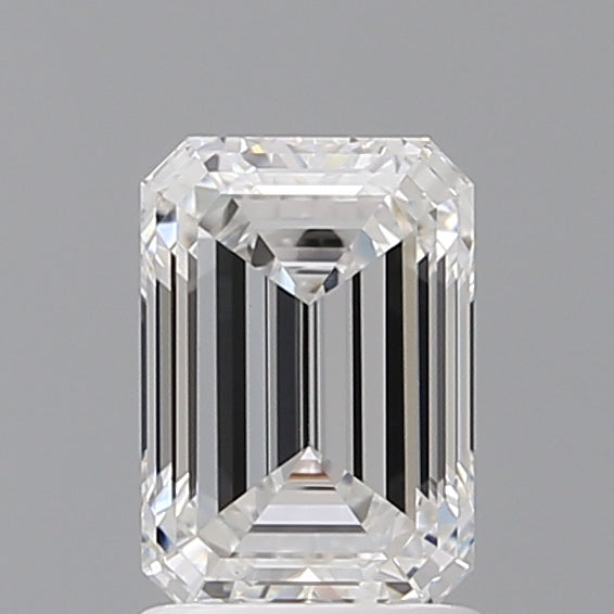 1.57 Carat Emerald Shaped, Ideal Cut, D Color, VVS2 Clarity, IGI Certified Lab Grown Diamond