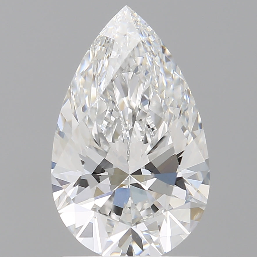 1.59 Carat Pear Shaped, Ideal Cut, E Color, VVS2 Clarity, IGI Certified Lab Grown Diamond