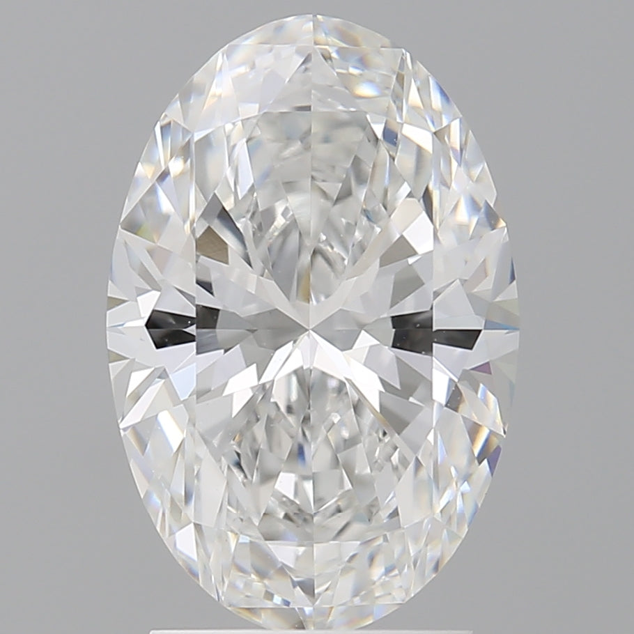 2.55 Carat Oval Shaped, Ideal Cut, E Color, VVS2 Clarity, IGI Certified Lab Grown Diamond