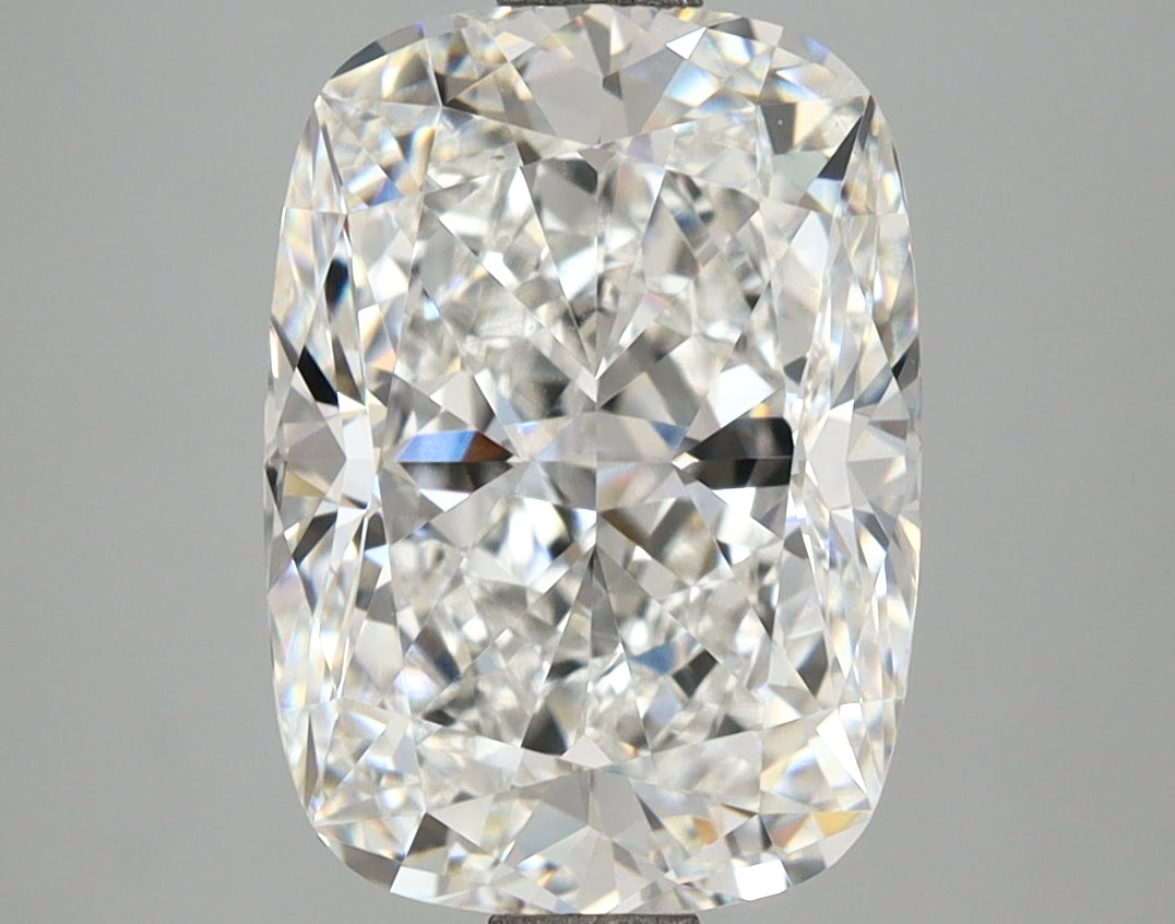 4.08 Carat Cushion Shaped, Ideal Cut, F Color, VVS2 Clarity, IGI Certified Lab Grown Diamond