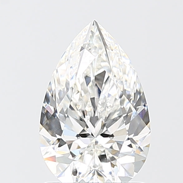 1.54 Carat Pear Shaped, Excellent Cut, F Color, VVS2 Clarity, IGI Certified Lab Grown Diamond