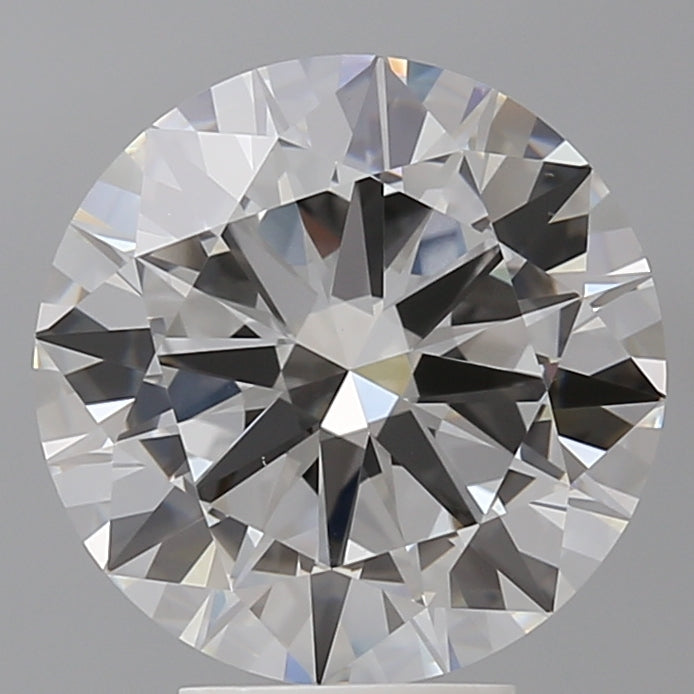 5.02 Carat Round Shaped, Excellent Cut, F Color, VVS2 Clarity, IGI Certified Lab Grown Diamond