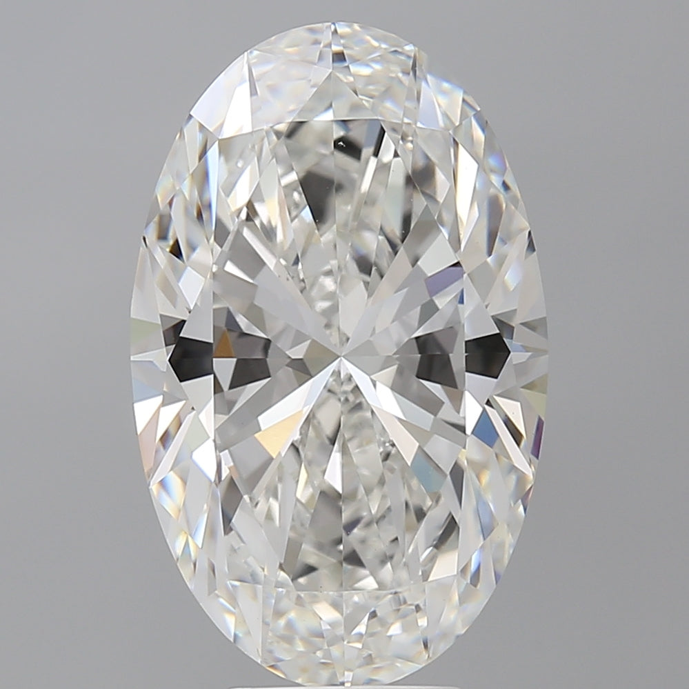 7.57 Carat Oval Shaped, Ideal Cut, F Color, VVS2 Clarity, IGI Certified Lab Grown Diamond