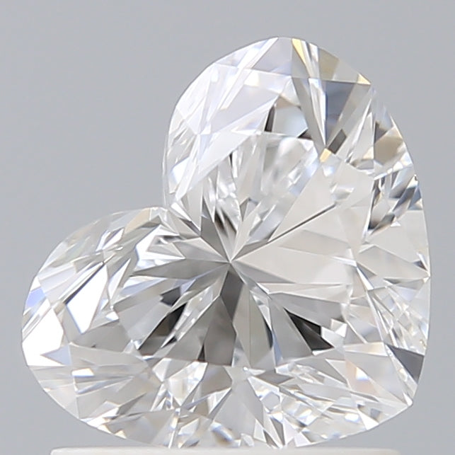 1.34 Carat Heart Shaped, Ideal Cut, E Color, VVS2 Clarity, IGI Certified Lab Grown Diamond