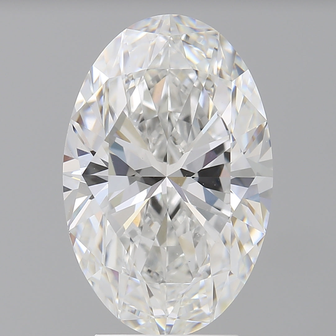 4.10 Carat Oval Shaped, Ideal Cut, E Color, VVS2 Clarity, IGI Certified Lab Grown Diamond