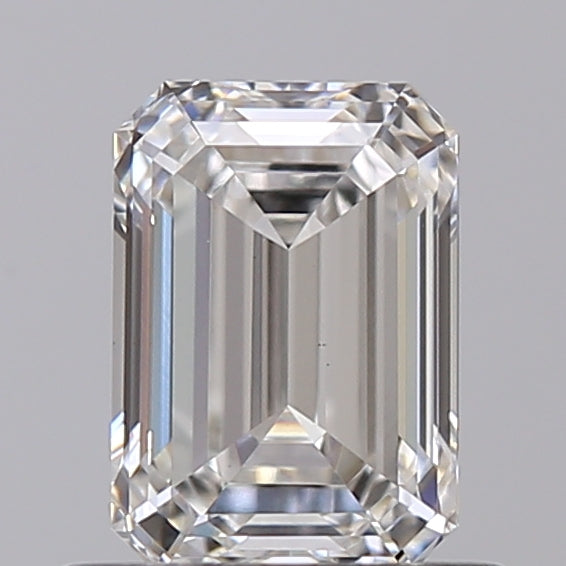0.72 Carat Emerald Shaped, Ideal Cut, G Color, VS1 Clarity, IGI Certified Lab Grown Diamond