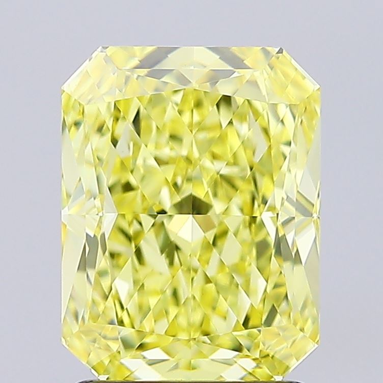 2.03 Carat Radiant Shaped, Ideal Cut, VVS2 Clarity, IGI Certified Lab Grown Diamond