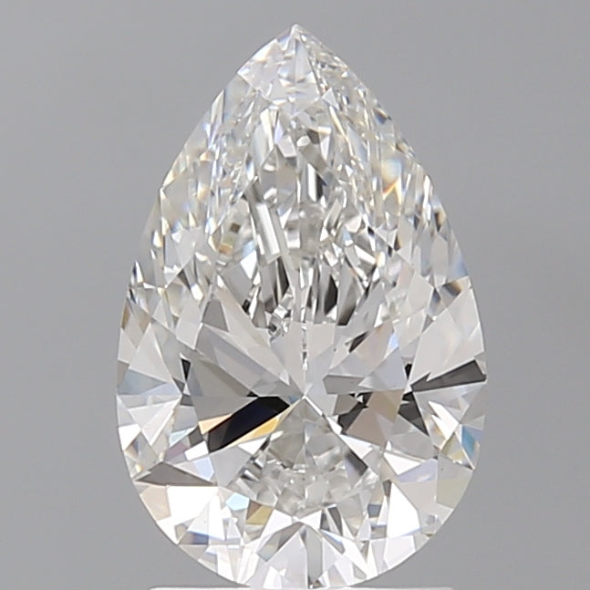2.05 Carat Pear Shaped, Ideal Cut, F Color, VVS2 Clarity, IGI Certified Lab Grown Diamond