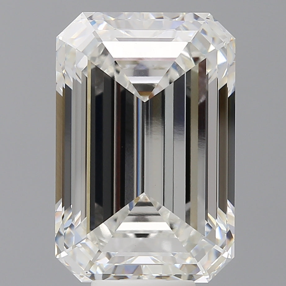 10.60 Carat Emerald Shaped, Ideal Cut, F Color, VVS2 Clarity, IGI Certified Lab Grown Diamond