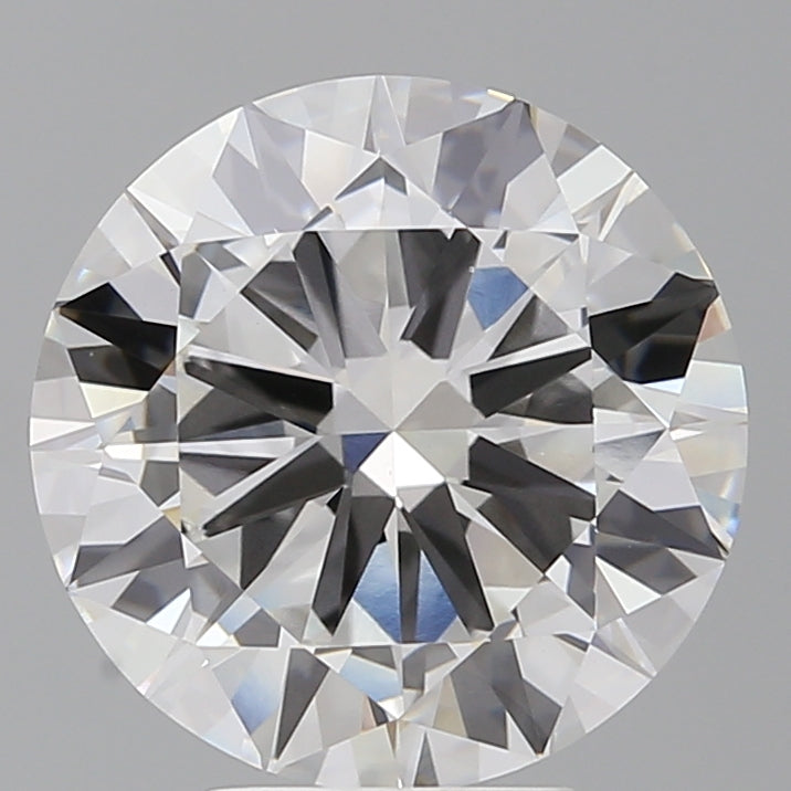 5.52 Carat Round Shaped, Excellent Cut, F Color, VVS2 Clarity, IGI Certified Lab Grown Diamond