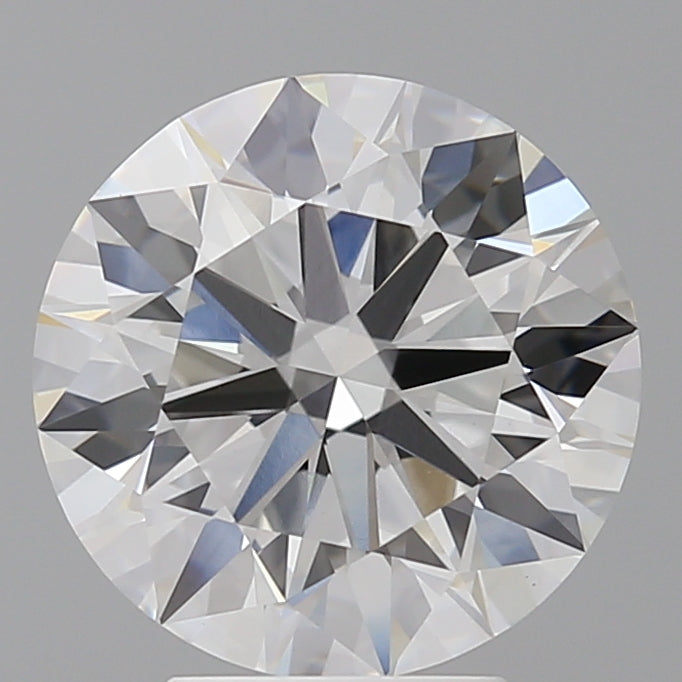 4.05 Carat Round Shaped, Ideal Cut, E Color, VVS2 Clarity, IGI Certified Lab Grown Diamond
