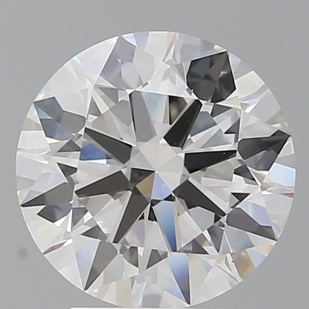 3.52 Carat Round Shaped, Excellent Cut, F Color, VVS2 Clarity, IGI Certified Lab Grown Diamond