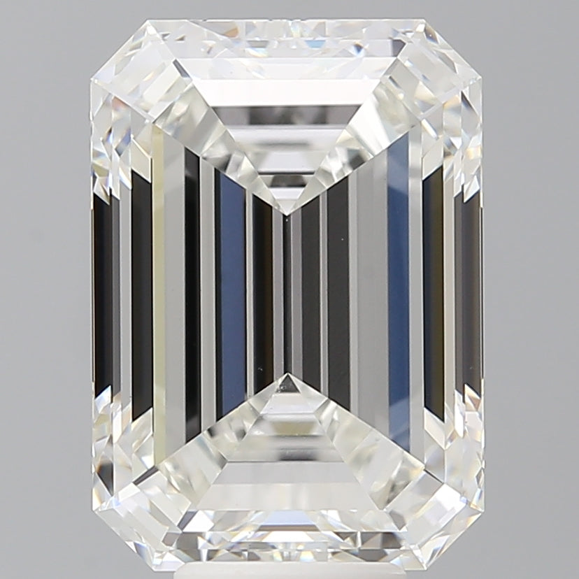 8.52 Carat Emerald Shaped, Ideal Cut, F Color, VS1 Clarity, IGI Certified Lab Grown Diamond