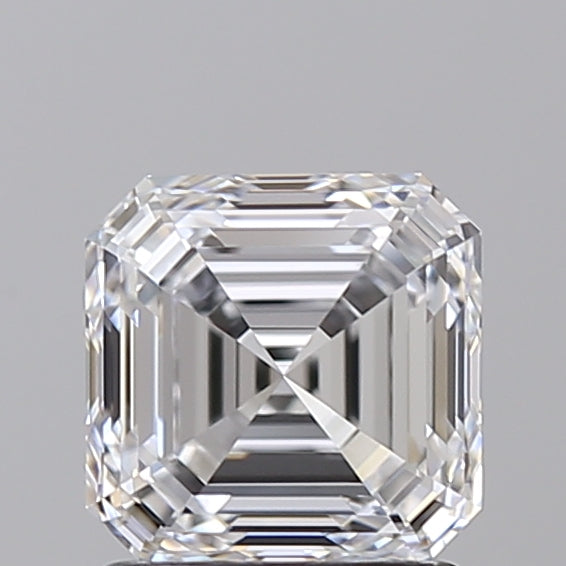 1.52 Carat Asscher Shaped, Ideal Cut, D Color, IF Clarity, IGI Certified Lab Grown Diamond