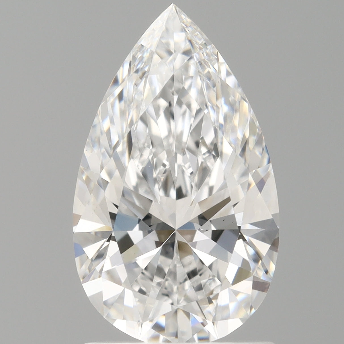 1.55 Carat Pear Shaped, Ideal Cut, E Color, VVS2 Clarity, IGI Certified Lab Grown Diamond