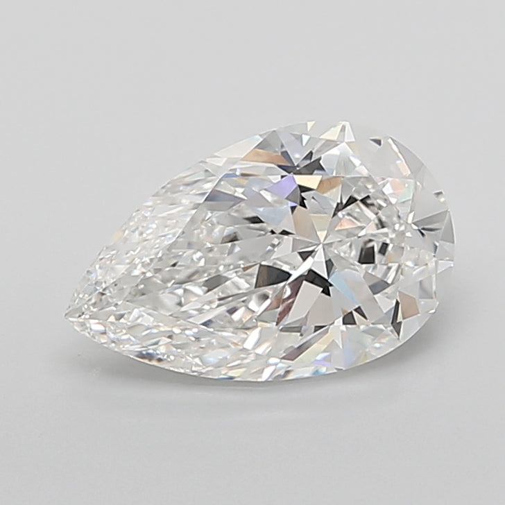 4.04 Carat Pear Shaped, Ideal Cut, E Color, VVS2 Clarity, IGI Certified Lab Grown Diamond