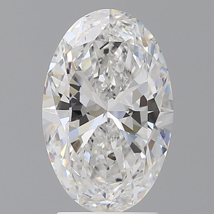 2.59 Carat Oval Shaped, Ideal Cut, E Color, VVS2 Clarity, IGI Certified Lab Grown Diamond