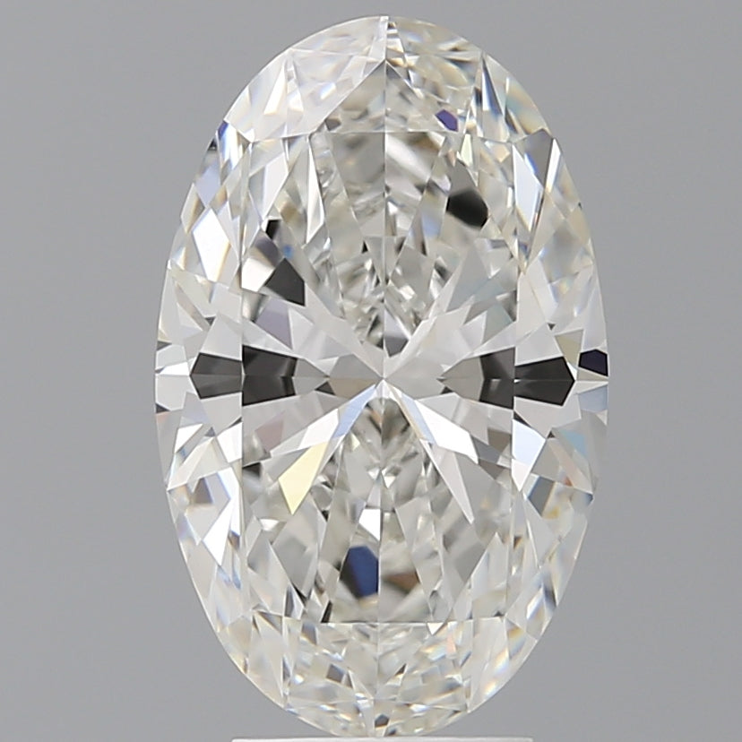 4.58 Carat Oval Shaped, Ideal Cut, F Color, VVS2 Clarity, IGI Certified Lab Grown Diamond
