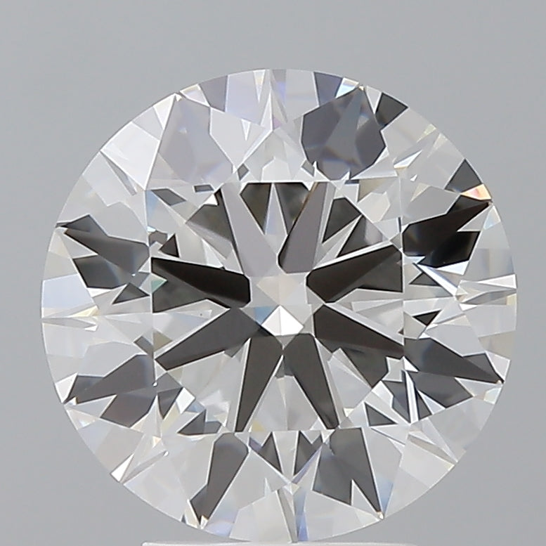4.02 Carat Round Shaped, Ideal Cut, E Color, VVS2 Clarity, IGI Certified Lab Grown Diamond