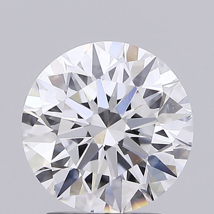 2.15 Carat Round Shaped, Ideal Cut, D Color, VVS2 Clarity, IGI Certified Lab Grown Diamond